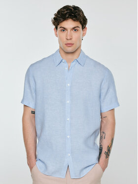 BIG STAR BIG STAR Koszula LINERSO Niebieski Basic Fit