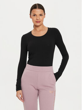 EA7 Emporio Armani EA7 Emporio Armani Bluză 6DTT06 TJQCZ 0210 Negru Slim Fit
