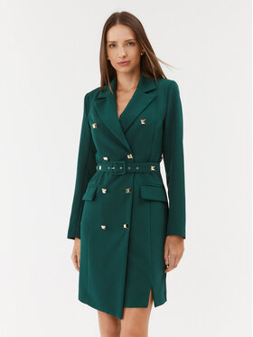 Maryley Maryley Vsakodnevna obleka 23IB372/41BO Zelena Regular Fit