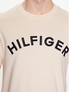 Tommy Hilfiger T-shirt Arched MW0MW30055 Bež Regular Fit