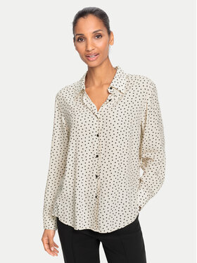 Olsen Olsen Πουκάμισο 12001951 Μπεζ Regular Fit