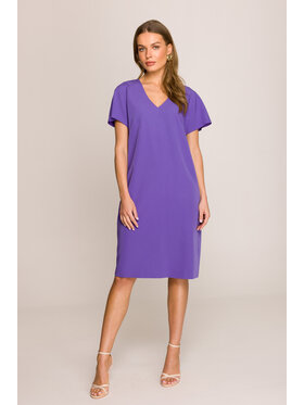 Stylove Stylove Letné šaty S392 Fialová Premium Fit