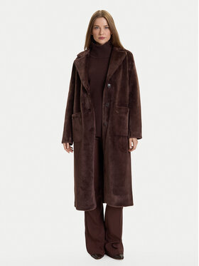 Rinascimento Rinascimento Prechodný kabát CFC0122205003 Hnedá Regular Fit