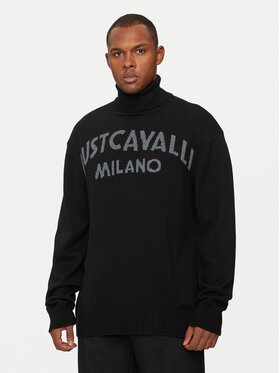 Just Cavalli Just Cavalli Pulover 77OAFM38 Negru Regular Fit
