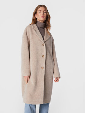 Calvin Klein Calvin Klein Vlněný kabát K20K204629 Béžová Regular Fit