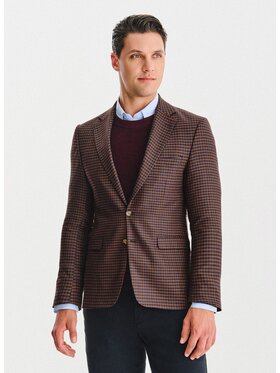 Pako Lorente Pako Lorente Marynarka P25WF-3X-033 Brązowy Slim Fit