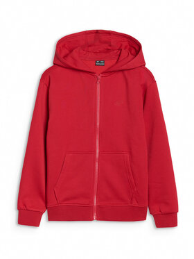 4F 4F Bluza BASIC+ Czerwony Oversize
