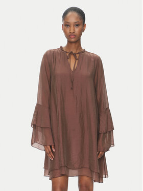 ViCOLO ViCOLO Nyári ruha Abito TD0753 Barna Regular Fit