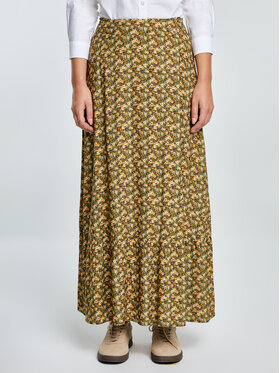 BIG STAR BIG STAR Spódnica maxi INGER Żółty Basic Fit