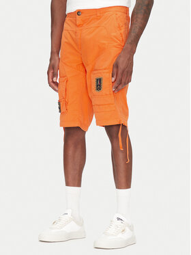 Aeronautica Militare Aeronautica Militare Auduma šorti 251BE041CT1122 Oranžs Regular Fit