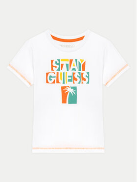 Guess Guess Тишърт N5GI15 K8HM4 Бял Regular Fit