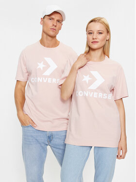 Converse Converse Marškinėliai Standard Fit Center Front Large Logo Star Chev Ss Tee 10025458-A09 Rožinė Regular Fit