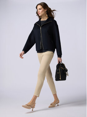 Oltre Oltre Pantaloni di tessuto P784R008237N002 Écru Skin Fit