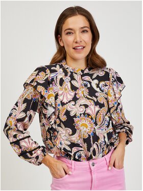 Orsay Orsay Bluzka 662118-98__38 Czarny Regular Fit