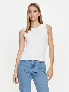 Gap Gap Top 540735-04 Bílá Slim Fit