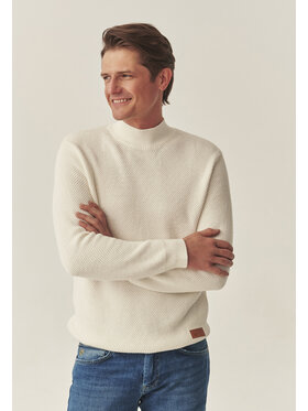 TATUUM TATUUM Sweter BRUNO Kremowy Classic Fit