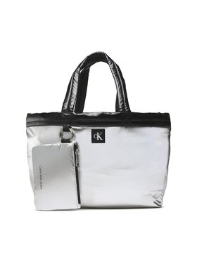 Calvin Klein Jeans Calvin Klein Jeans Rankinė City Nylon Tote23 Puffy K60K610400 Sidabrinė