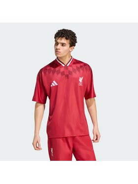 adidas adidas Koszulka techniczna 169216 Czerwony Loose Fit