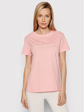 Guess Guess T-Shirt V2RI11 I3Z11 Różowy Regular Fit
