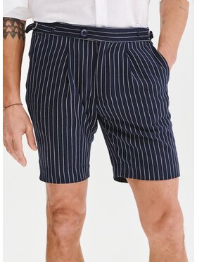 Pako Lorente Pako Lorente Szorty materiałowe P25SF-WS-003 Granatowy Classic Fit