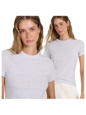 4F 4F T-shirt FWMM00TTSHF2255-27M Grigio Slim Fit
