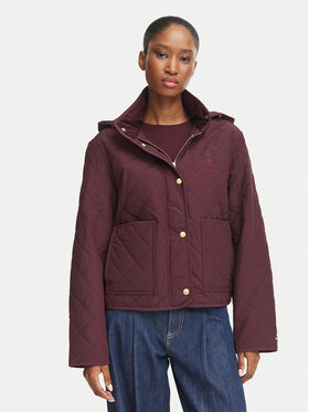 Tommy Hilfiger Tommy Hilfiger Pārejas jaka WW0WW51512 Bordo Regular Fit