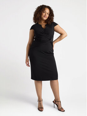 Fiorella Rubino Fiorella Rubino Sukienka koktajlowa 7005T001642N033 Czarny Slim Fit
