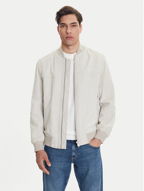 BOSS BOSS Шкіряна куртка Johice 50543505 Бежевий Regular Fit