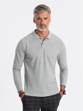 Ombre Ombre Longsleeve OM-POBL-0114 Szary Fitting Fit