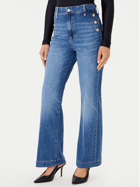Guess Guess Jeansy W5GA0P D5Q01 Niebieski Wide Leg