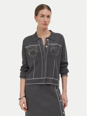 Liu Jo Liu Jo Cardigan TF6076 MS59L Gri Regular Fit