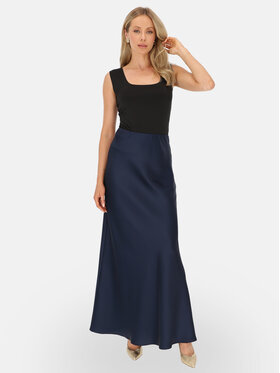 L’AF L’AF Spódnica maxi Kelli Granatowy Regular Fit