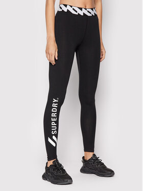 Superdry Superdry Leggings Code Elastic W7010594A Crna Slim Fit