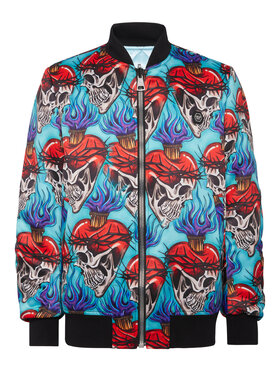PHILIPP PLEIN PHILIPP PLEIN Bundy bomber 4139 Tyrkysová Regular Fit