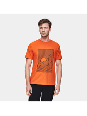 Alpinus Alpinus T-Shirt Kulin Pomarańczowy Regular Fit