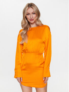 Edited Edited Nyári ruha EDT6834001 Narancssárga Casual Fit