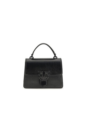 PINKO PINKO Torebka Black Goatskin Hand Czarny