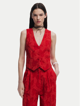 Desigual Desigual Жилетка за костюм Portland 25SWEW24 Червен Regular Fit