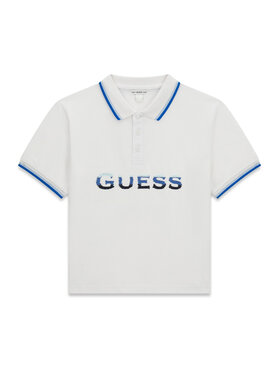 Guess Guess Polo L6GP00 KADZ4 Biały Relaxed Fit