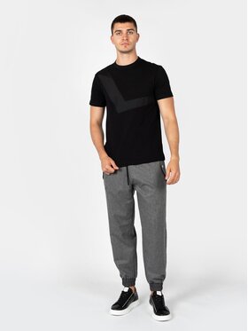Les Hommes Les Hommes T-Shirt LBT1019700N Černá Regular Fit