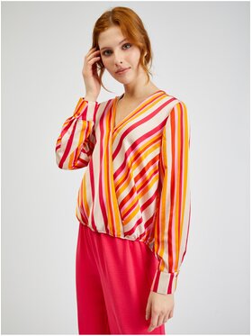 Orsay Orsay Bluzka 650252242000__36 Pomarańczowy Regular Fit