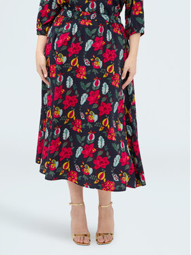 Fiorella Rubino Fiorella Rubino Spódnica midi 1009L000529N0Z4 Niebieski A-Line Fit