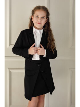 SLY SLY Marynarka 5S-501 Czarny Comfortable Fit