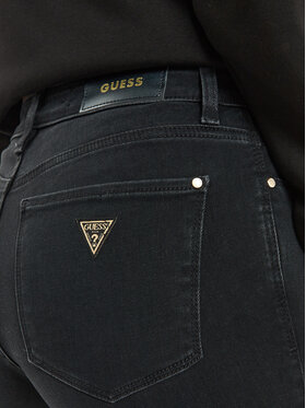 Guess Jeans Hlače W4BAJ3 D5HA1 Črna Skinny Fit