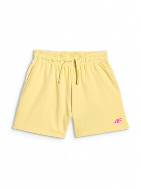 4F 4F Szorty sportowe SUMMERTIME JOY Żółty Regular Fit