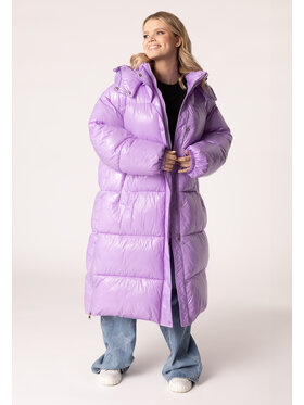 LAURELLA LAURELLA Płaszcz 9TU002 Fioletowy Regular Fit