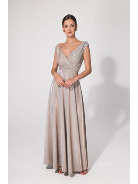 Aurora Aurora Sukienka wieczorowa Cindy Srebrny Feminine Fit