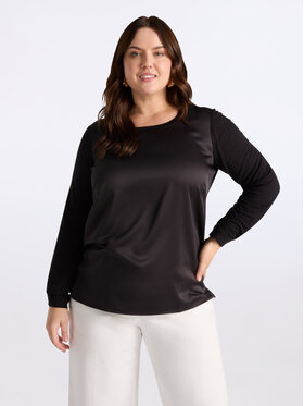 Fiorella Rubino Fiorella Rubino T-shirt G471L007744N033 Nero Regular Fit