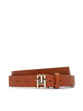 Tommy Hilfiger Tommy Hilfiger Ženski remen Th Logo Gold 2.5 AW0AW14937 Smeđa