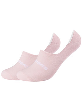 Skechers Skechers Stopki Skechers 2PPK Mesh Ventilation Footies Socks Różowy